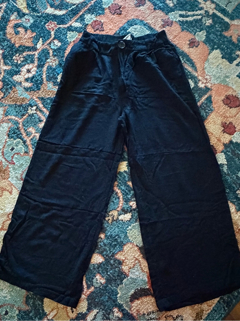 Wide-Leg Black Pants - Comfortable Everyday Bottoms